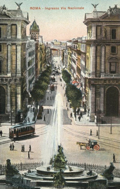 Rome, Italy, Via Nazionale by Italian Photographer